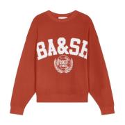 Crop Sweatshirt American University Style Ba&Sh , Red , Dames