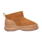 Laag Suède Laarzen met reliëflogo Moon Boot , Brown , Dames