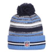 Tennessee Titans Pom Pom Beanie Hat New Era , Blue , Heren