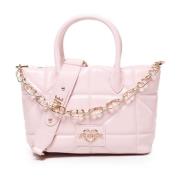 Roze Gewatteerde Handtas met Dubbele Banden Love Moschino , Pink , Dam...