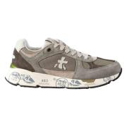 Vintage stijl sneakers met vrolijke details Premiata , Gray , Heren