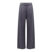 Wijde Pijp Joggingbroek Brunello Cucinelli , Gray , Dames