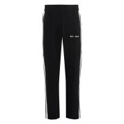 Gestreepte Gebreide Track Broek Palm Angels , Black , Heren