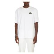 Losse Croc T-shirt Lacoste , White , Heren