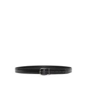 Stijlvolle Leren Riem Dolce & Gabbana , Black , Heren