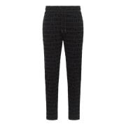 Sweatpants met uniek ontwerp Carlo Colucci , Black , Heren