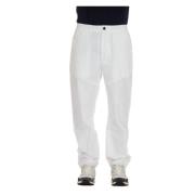 Witte Broek met Elastische Tailleband C.p. Company , White , Heren