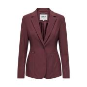 Reis Fit Blazer Rood Mahonie Only , Red , Dames