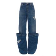 Lichtblauwe Bucket Jeans JW Anderson , Blue , Heren