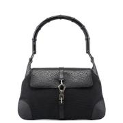 Pre-owned Leather handbags Gucci Vintage , Black , Dames