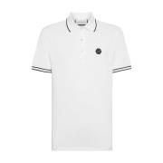 Klassieke Polo Shirt in Zwart Philipp Plein , White , Heren