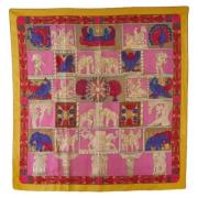 Pre-owned Silk scarves Hermès Vintage , Multicolor , Dames