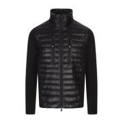 Zwart Technisch Sweatshirt met Ripstop Padding Moncler , Black , Heren