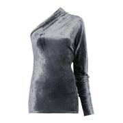 Stalen Top voor Vrouwen Rick Owens , Blue , Dames