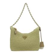 Pre-owned Raffia prada-bags Prada Vintage , Green , Dames