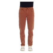 Denim Tapered Fit Jeans PT Torino , Red , Heren