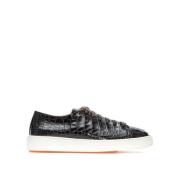 Stijlvolle Sneakers Mpcd21669Barefcon51 Santoni , Black , Heren