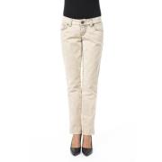 Slim Fit Jeans met voor- en achterzakken Byblos , Beige , Dames