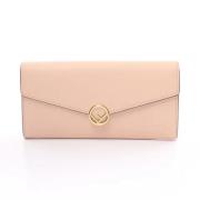 Pre-owned Leather wallets Fendi Vintage , Pink , Dames