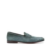 Stijlvolle Loafers voor Mannen Santoni , Green , Heren