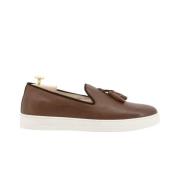 Diego Leren Loafers Lente/Zomer Collectie Duca di Morrone , Brown , He...