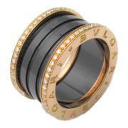 Pre-owned Pearl rings Bvlgari Vintage , Black , Dames