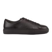 Leren sneakers met rubberen zool Doucal's , Black , Heren