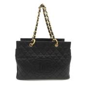 Pre-owned Canvas chanel-bags Chanel Vintage , Black , Dames