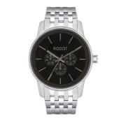 Klassiek zilveren en zwart armbandhorloge Kazar , Black , Heren