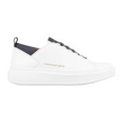 Wembley Leren Sneaker Wit Donkergrijs Alexander Smith , White , Heren