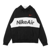 Air Pullover Hoodie Zwart/Wit/Rood Nike , Black , Heren