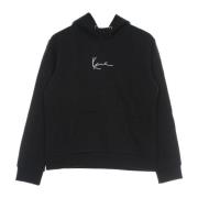 Zwarte Signature Hoodie Lang Sweatshirt Karl Kani , Black , Heren