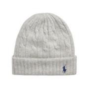 Grijze Gebreide Muts Ralph Lauren , Gray , Dames