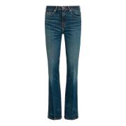 Hoge Taille Bootcut Jeans Tommy Hilfiger , Blue , Dames