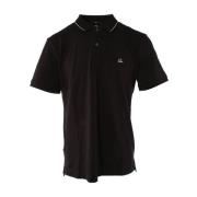 Slim Fit Polo Zwart Heren C.p. Company , Black , Heren