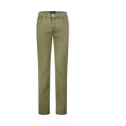 Groene katoenen zomer chino broek Gardeur , Green , Heren