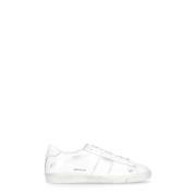 Witte Leren Sneakers met Logo Detail Golden Goose , White , Heren