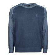 Casual Raglanmouwen Sweater Etro , Blue , Heren