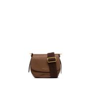 Chiara O Mini Crossbody Tas Gianni Chiarini , Brown , Dames