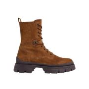 Suède Veterschoenen Moncler , Brown , Dames