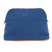 Pre-owned Canvas pouches Hermès Vintage , Blue , Dames