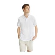 Biologisch Katoen Korte Mouw Polo Grijs Ecoalf , White , Heren