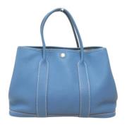 Pre-owned Leather handbags Hermès Vintage , Blue , Dames