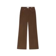 Slim Palazzo Corduroy Jeans Toast Frame , Brown , Dames