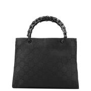 Pre-owned Canvas handbags Gucci Vintage , Black , Dames