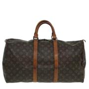 Pre-owned Canvas travel-bags Louis Vuitton Vintage , Brown , Dames