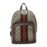 Pre-owned Canvas gucci-bags Gucci Vintage , Beige , Dames