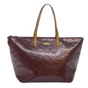 Pre-owned Leather totes Louis Vuitton Vintage , Purple , Dames