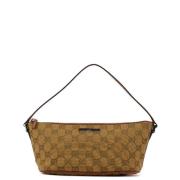 Pre-owned Canvas handbags Gucci Vintage , Brown , Dames