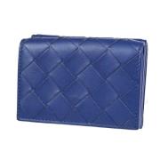 Pre-owned Leather wallets Bottega Veneta Vintage , Blue , Dames